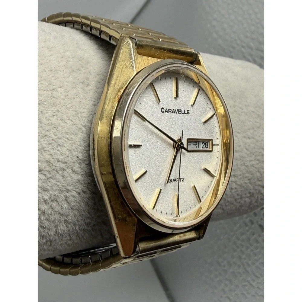 Caravelle Mens Watch New Battery 35MM 6.75